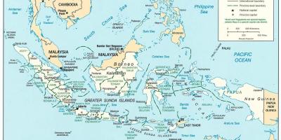Džakarta ir indonēzijas pasaules kartē