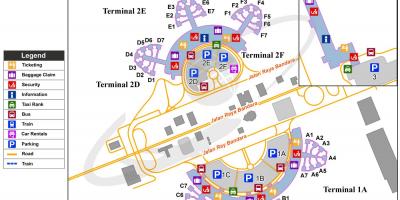 Soekarno hatta starptautiskā lidosta map