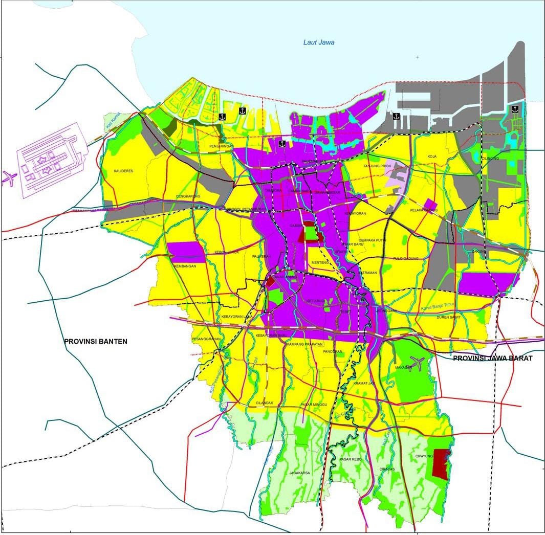 karte Džakarta cbd
