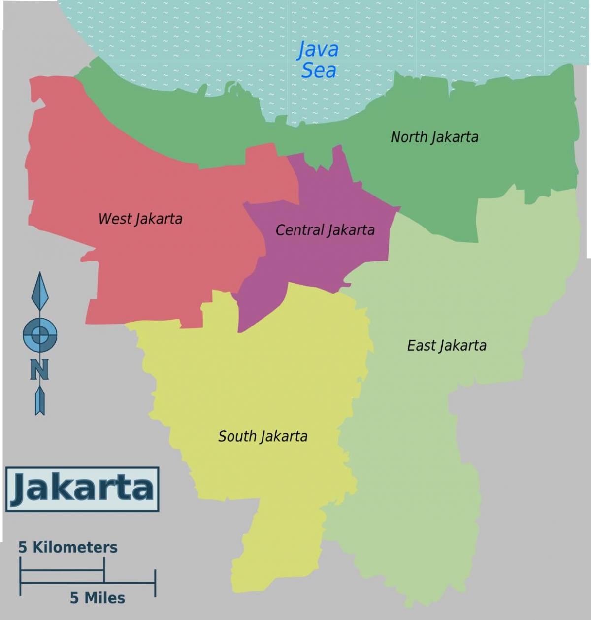 kapitāla indonēzijas karte