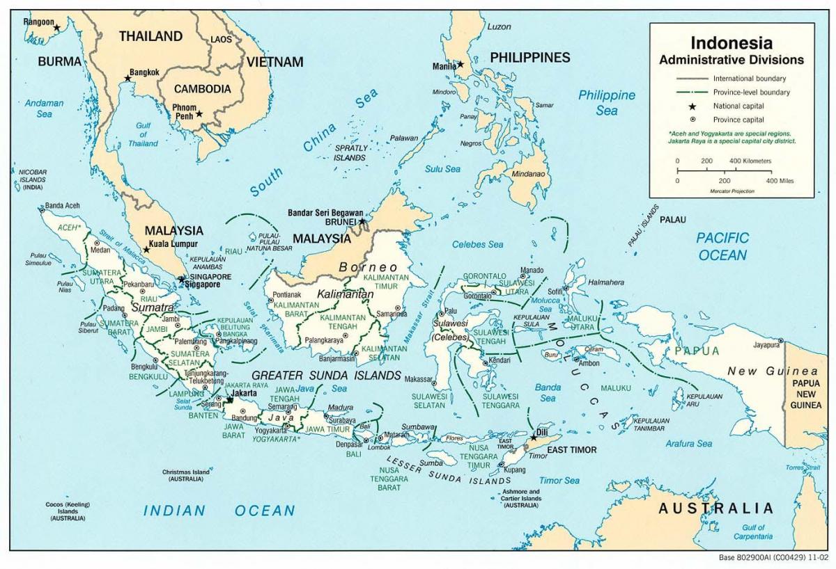 Džakarta ir indonēzijas pasaules kartē