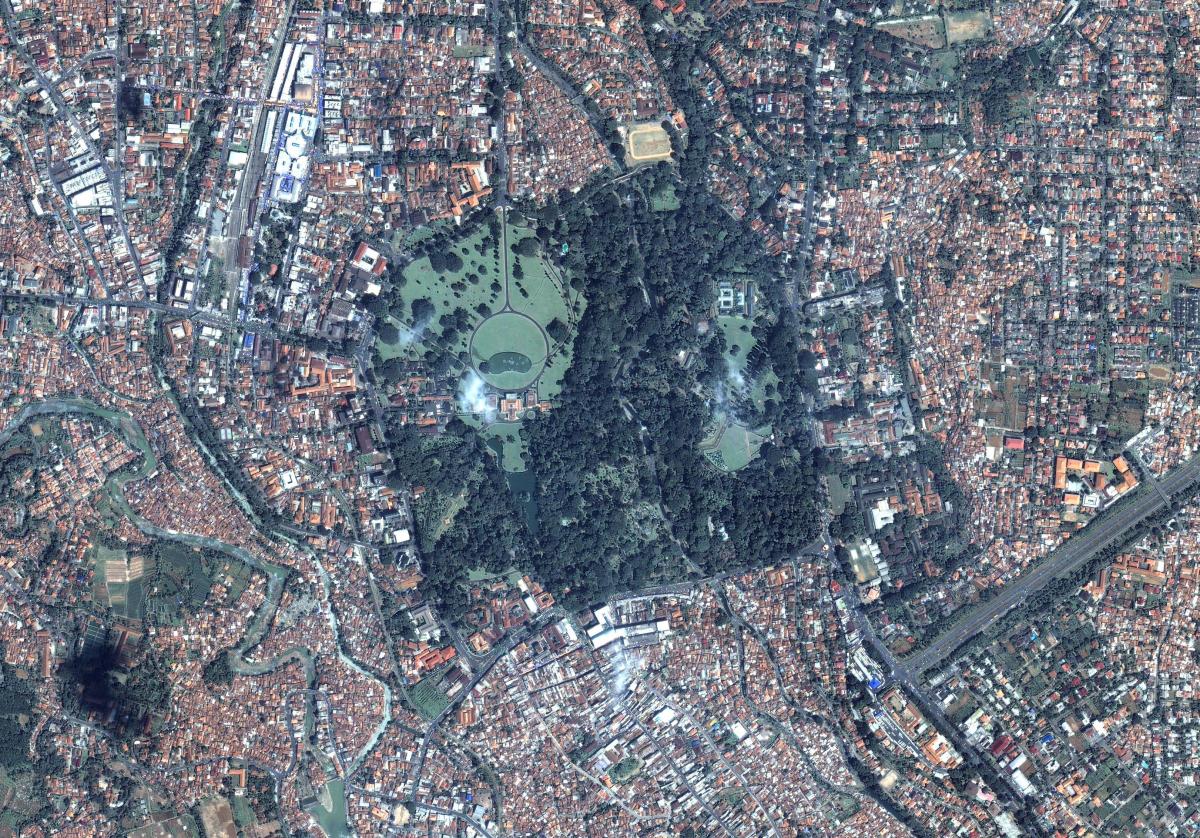 karte Džakarta satelītu