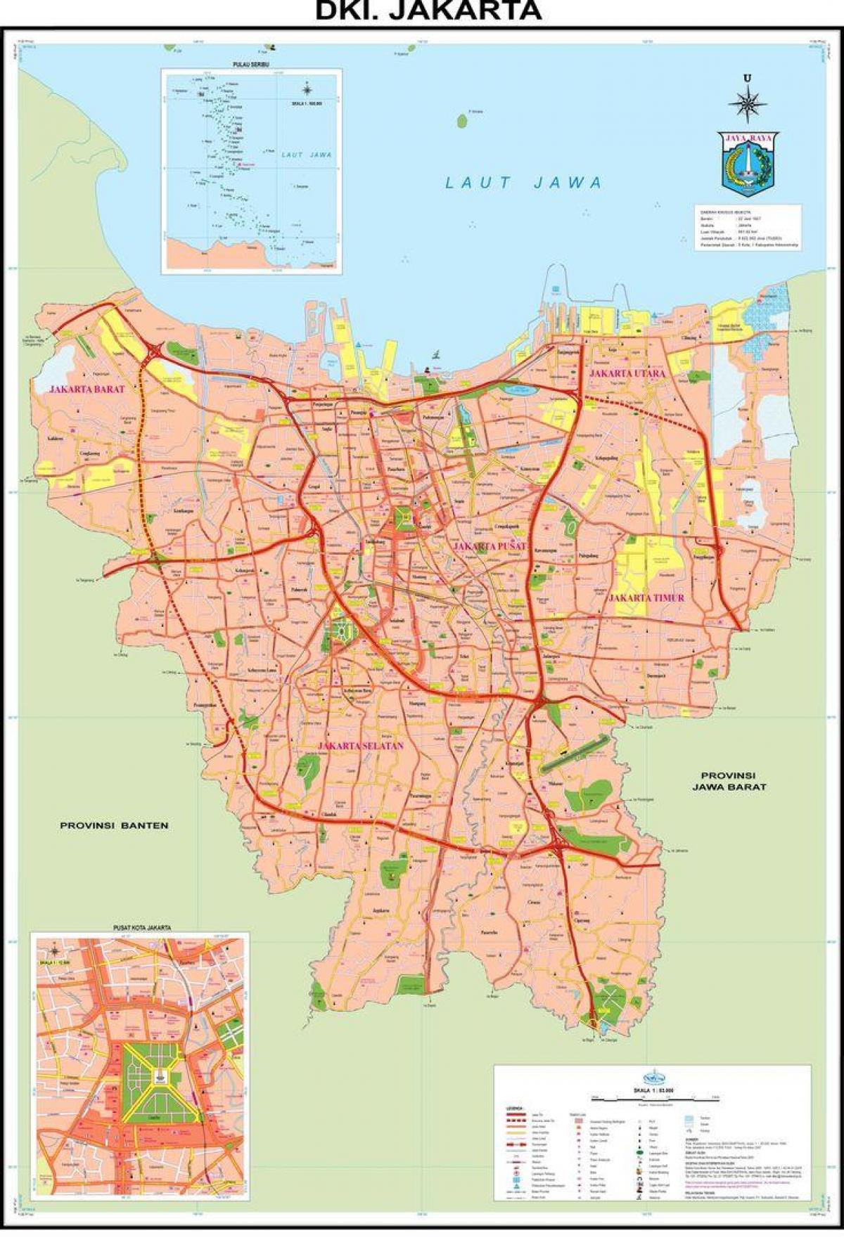 karte Džakartas vecpilsēta