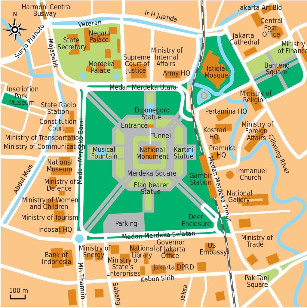 kartes biroja Džakarta