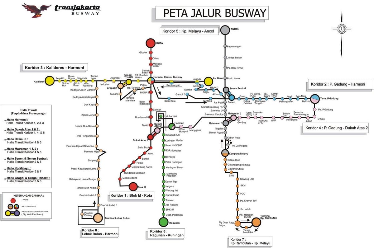 Džakarta autobusu karte