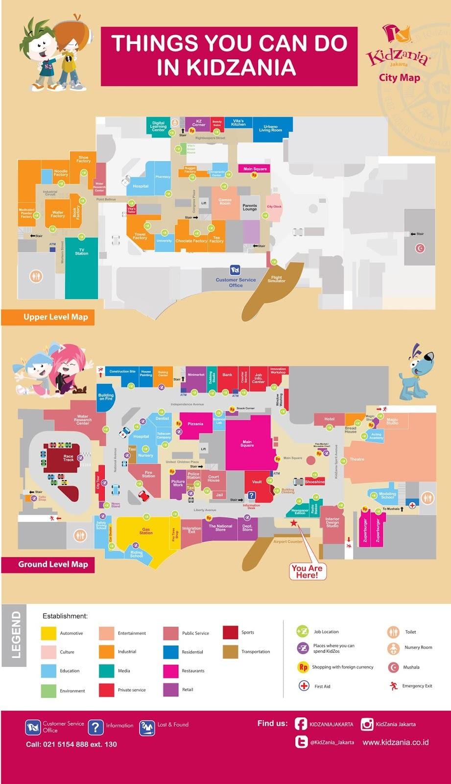 karte kidzania Džakarta