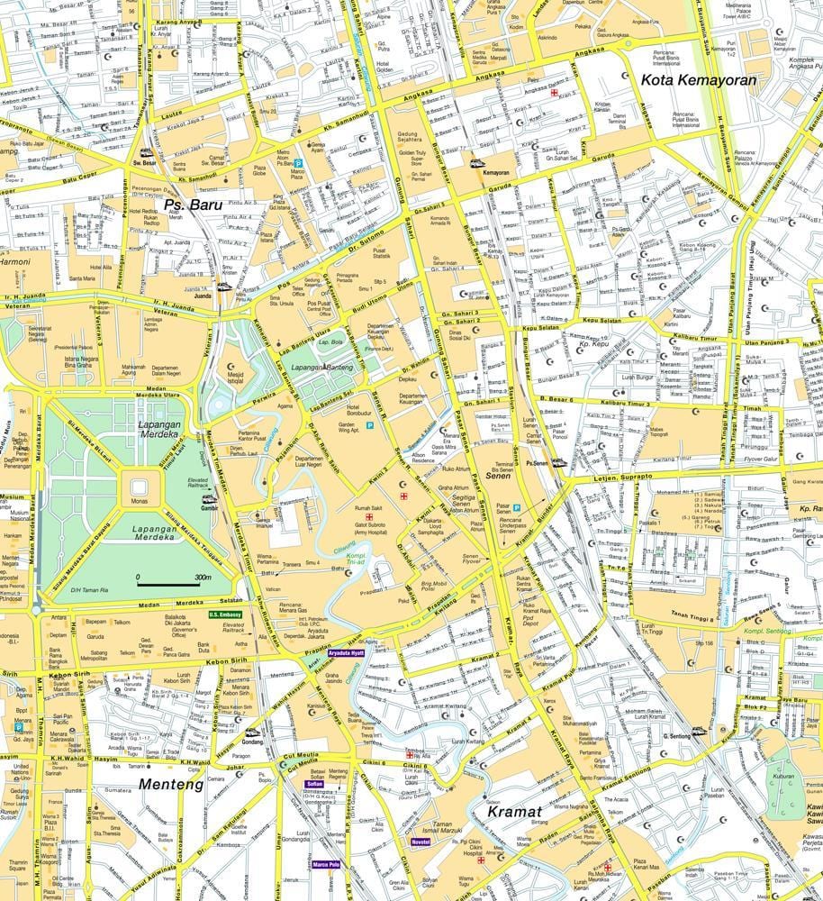 karte menteng Džakarta