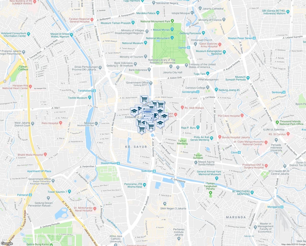 karte thamrin Džakarta