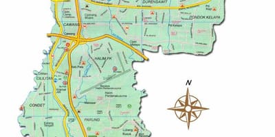 Kartes Džakarta timur lengkap