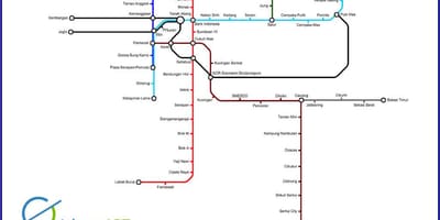 Džakarta lrt karte