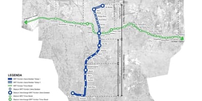 Džakarta mrt maršruta karte